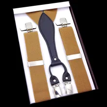 Европейская и американская мода среднего возраста и в возрасте 4 клип эластичные мужские подтяжки FY18102303