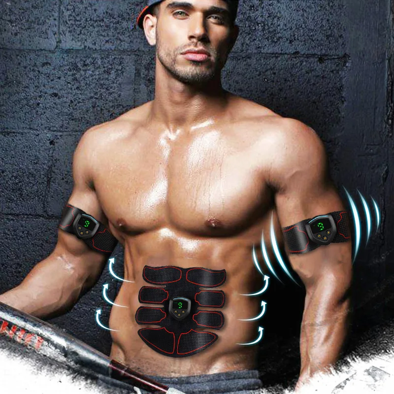 EMS Wireless Muscle Stimulator Trainer Rechargeable Abdominal Fitness Equipment Belly Leg Arm Exercise Body Slimming Belt Unisex EMS Wireless Muscle Stimulator Trainer Rechargeable Abdominal Fitness Equipment Belly Leg Arm Exercise Body Slimming Belt Unisex