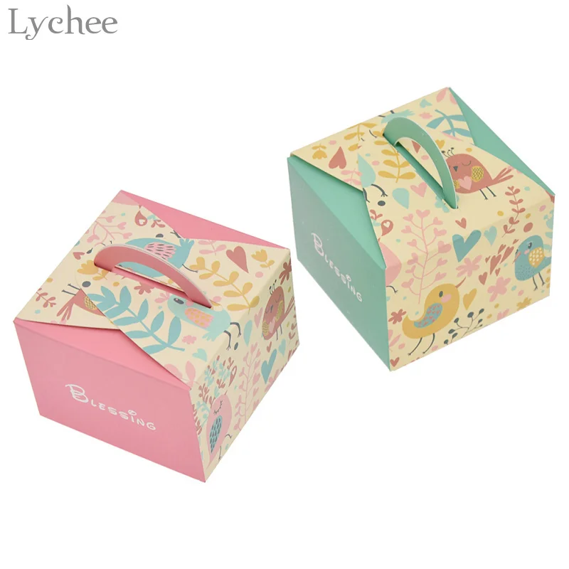 Lychee 12 шт./лот любовь птица Подарочная коробка свадебные конфеты Baby Shower подарки