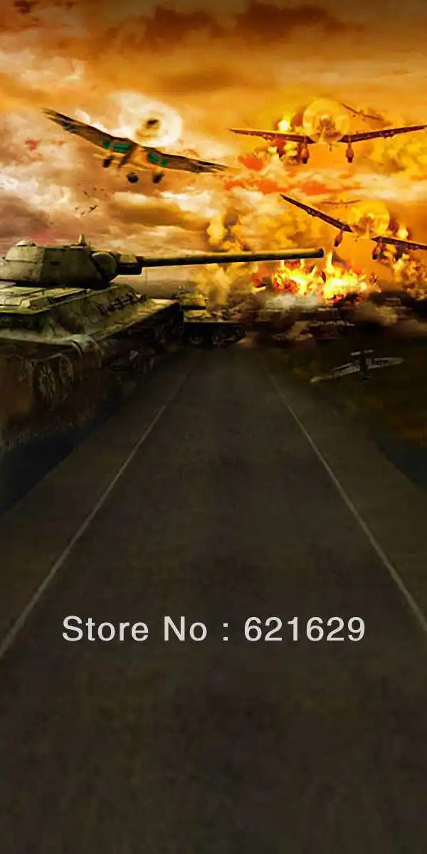 

Fighter aircrafts 10'x20' CP Computer-painted Scenic Photography Background Photo Studio Backdrop HY-CM-2203