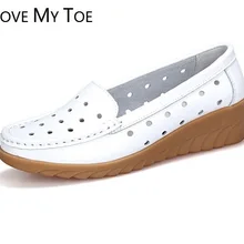 Г., Повседневная дышащая обувь на плоской подошве из натуральной кожи для женщин, спортивные лоферы, Chaussure Femme, женские кроссовки, zapatos mujer