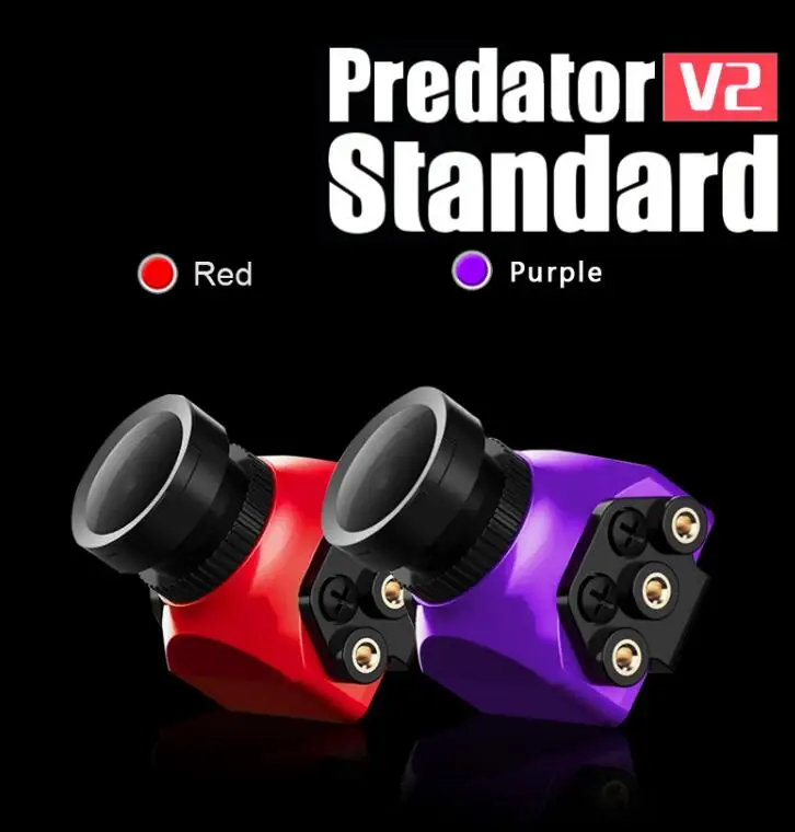 

Foxeer Predator V2 Standard Mini FPV Camera 1000TVL 2.5mm PAL Super WDR 4:3 No Jello for FPV RC Racing Drone Quadcopter