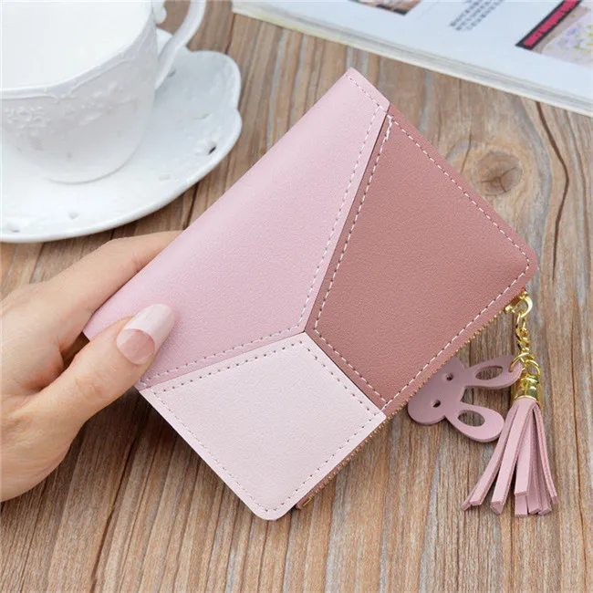 New-Arrival-Wallet-Short-Women-Wallets-Zipper-Purse-Patchwork-Fashion-Panelled-Wallets-Trendy-Coin-Purse-Card (3)