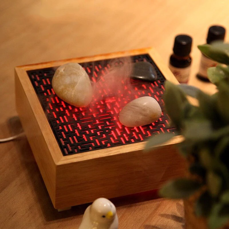 

Wooden Aroma Diffuser DC24V 90ml Mute Ultrasonic Air Humidifier Aromatherapy Essential Oil Diffuser
