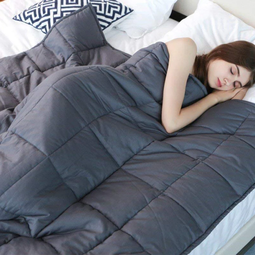 Cotton & Glass Beads Weighted Blanket Aid Sleep Blanket