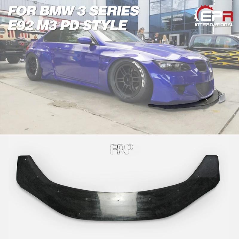 FRP передняя губа для BMW E92 M3 PD стиль широкий корпус из стекловолокна передний