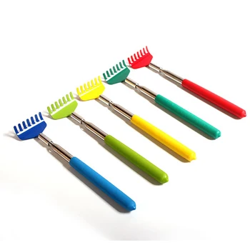

Stainless steel retractable tickle Lovely Claw Telescopic Metal Back Scratcher with Soft Cushion Grip Head & Handle Toiletry Kit