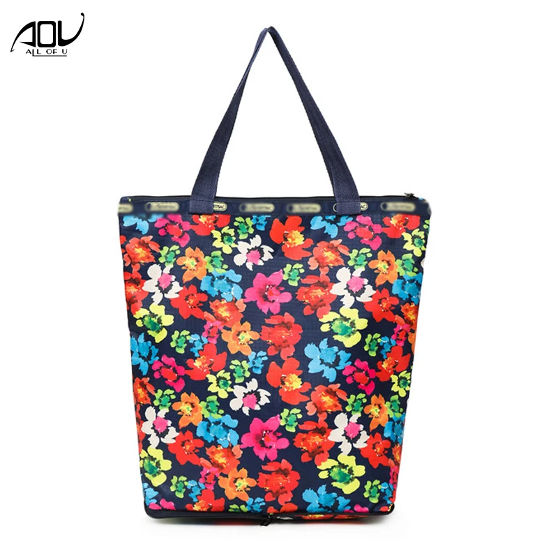 

Fashion Hand Tote Bag for Women 2019 Ladies Printing Handbags Folding Reusable Shopping Bags Beach Shoulder bag Pouch Sac A Main