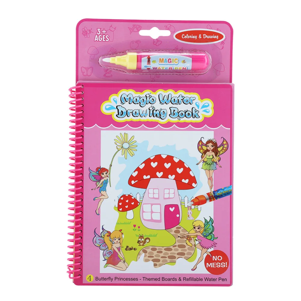 

Magic Water Drawing Book Coloring Book Doodle with Pen Painting Board Juguetes For Children Education Drawing Toy 6 Colors