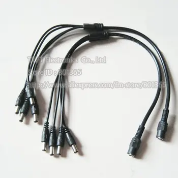 

DC 1 to 4 Power Cable for CCTV Camera, DC Female to 4 Male Power Splitter Adapter Cable ,30Qty, Free shipping