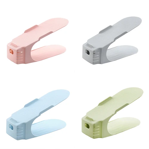 L135-KAYIYO Home Shoe Racks Plastic Double Shoe Holder Storage Shoes Rack Living Room Convenient Shoebox Shoes Organizer Plastic Shelf (8)