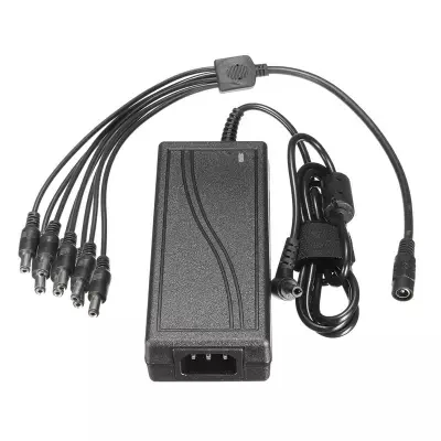NEW DC 12V 5A Monitor Power Adapter Power Supply + 8 Way Power Splitter Cable For Camera/Radios Surveillance CCTV NEW DC 12V 5A Monitor Power Adapter Power Supply + 8 Way Power Splitter Cable For Camera/Radios Surveillance CCTV