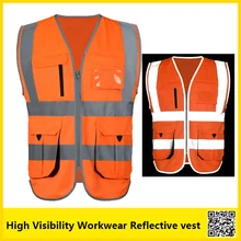 SFvest светоотражающий защитный жилет рабочая одежда hi vis оранжевая Майка с логотипом компании, с принтом