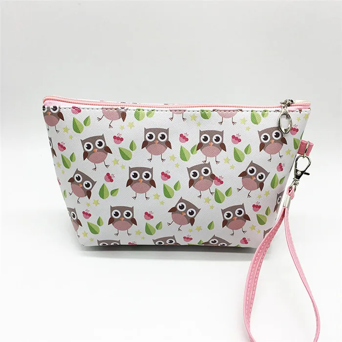 New Cute Flamingos Bird Cat Pencilcase Pencil Bag Cosmetic Bags Fashion Handbags For Makeup Storage Change Holder Coin Wallets (5)
