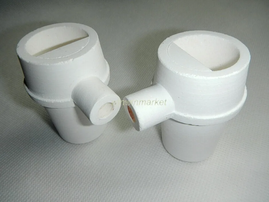 Fundição de Quartzo Cadinho com Capuz Laboratório Dental Marca Alta Qualidade Novo 4 Pçs 8 4 pçs laboratório dental fundição de quartzo