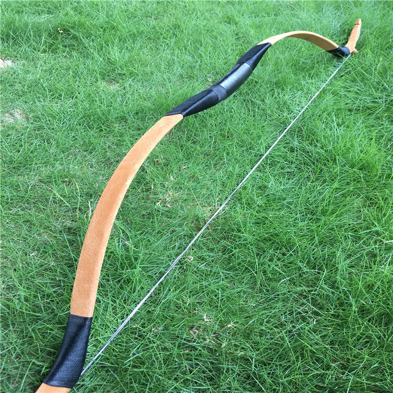 Günstige 20 80IBS Braun Mongolei Bogen Traditionellen Handwerk Longbow Recurve Bogen Für Jagd Schießen Bogenschießen