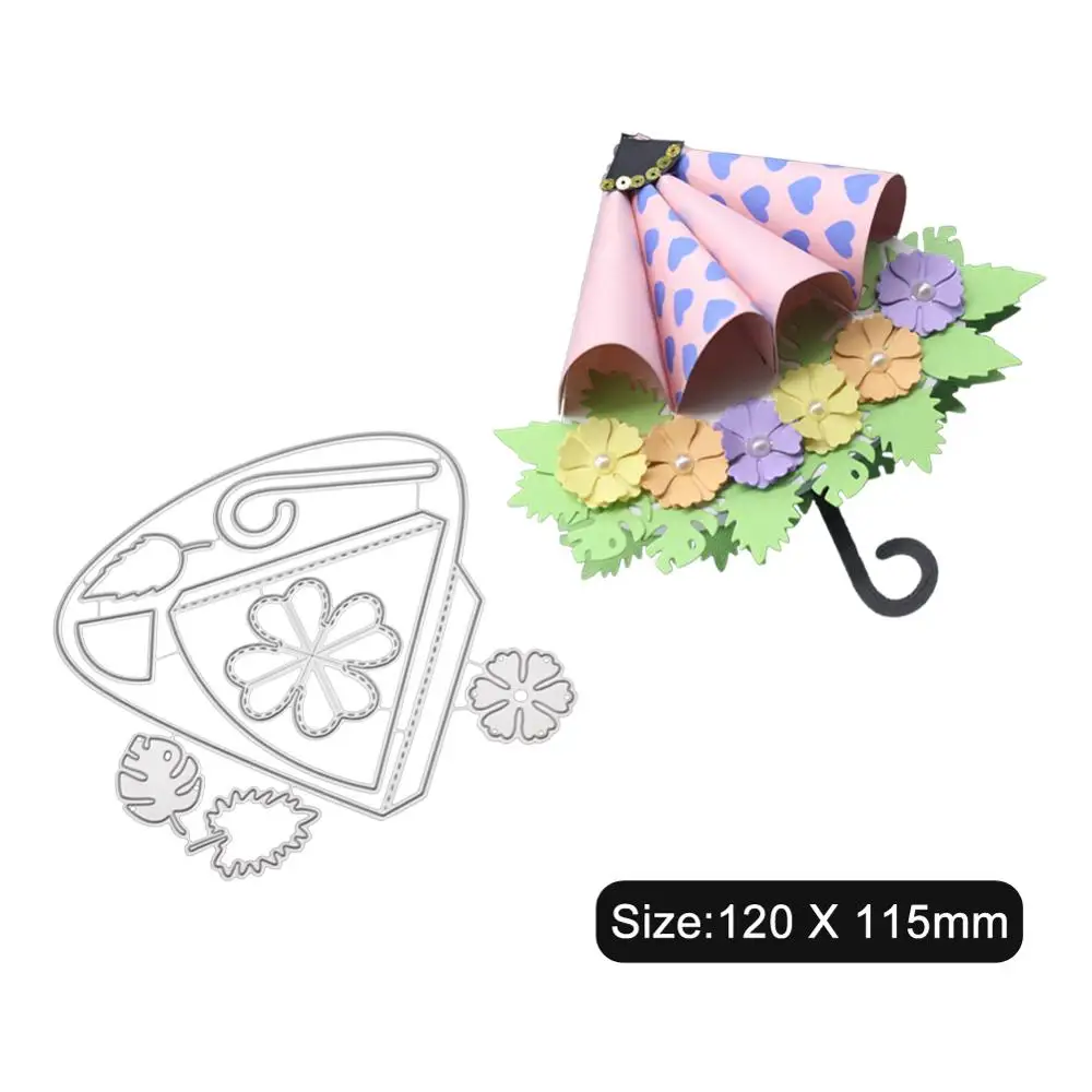 

Flower umbrella Metal Cutting Dies for DIY Scrapbooking Embossing Paper Cards Making Decor Craft stamp and dies new arrivage
