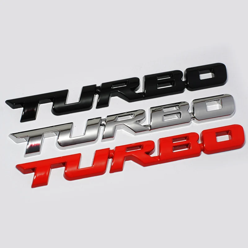 Фирменная 3D наклейка для стайлинга автомобилей Металлическая Эмблема Turbo задний значок задней двери для Ford Focus 2 3 ST RS Fiesta Mondeo Tuga Ecosport Fusion