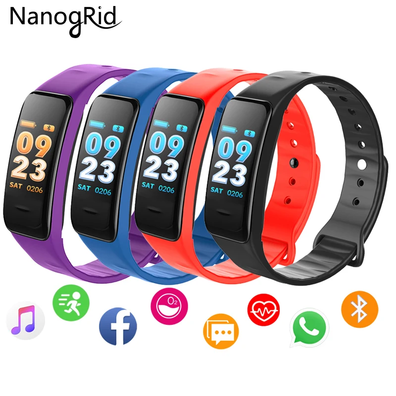 

NEW Smart Bracelet Sport Fitness Tracker Pedometer Heart Rate Men Women Watch Waterproof Bluetooth Smart Band for Android IOS