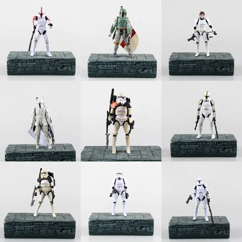 

Star Wars The Black Series Darth Maul Darth Vader Kylo Ren Captain Phasma Stormtrooper Boba Fett 15CM PVC Action Figure