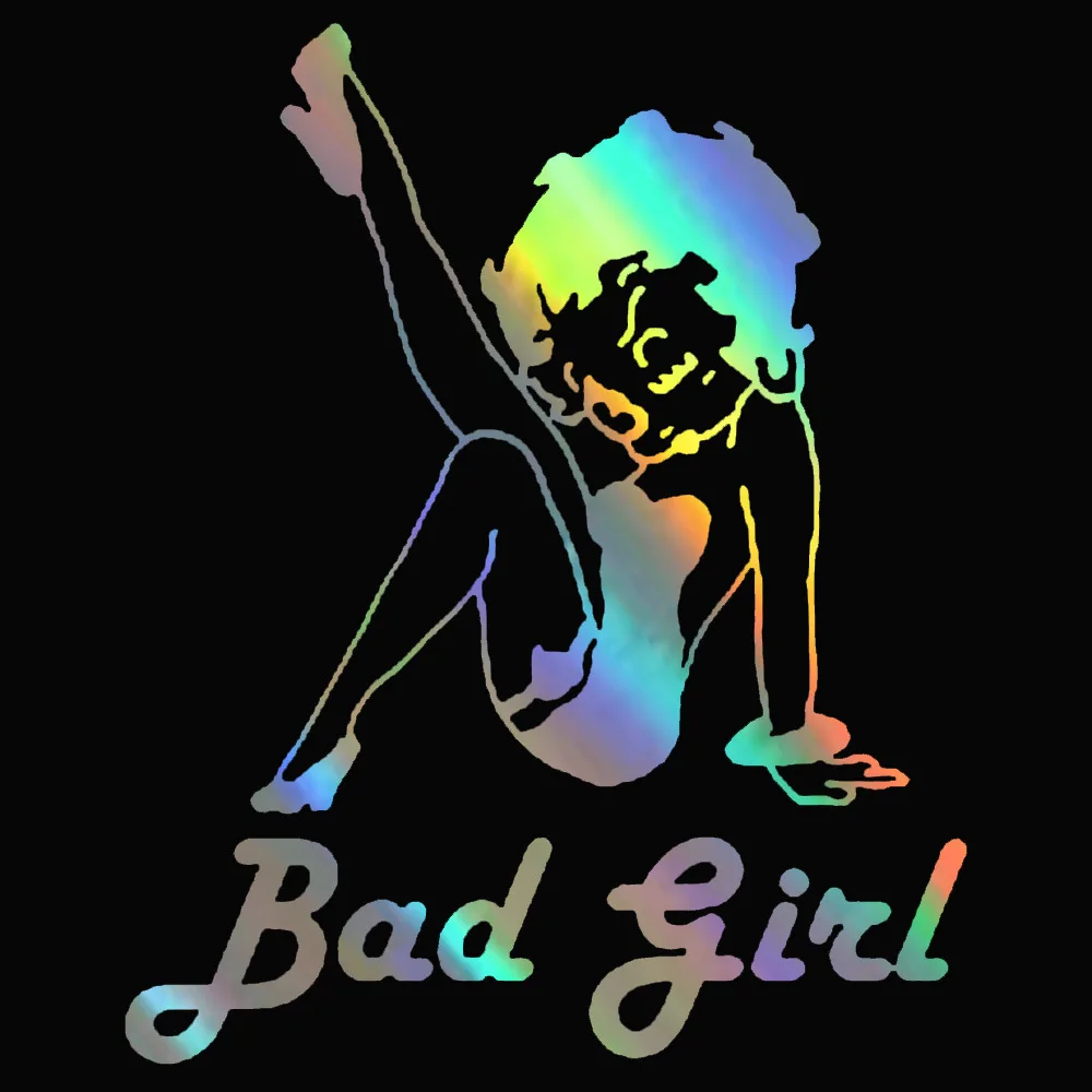 12 5*15 5 см Bad Girl автомобильные наклейки и Стайлинг украшения двери окна тела