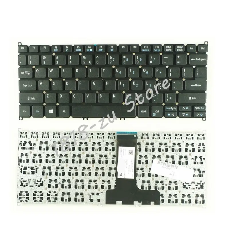YALUZU US клавиатура для ноутбука ACER Aspire ES1-132 ES1-132-C37M C9N8 без рамки черные клавиатуры на