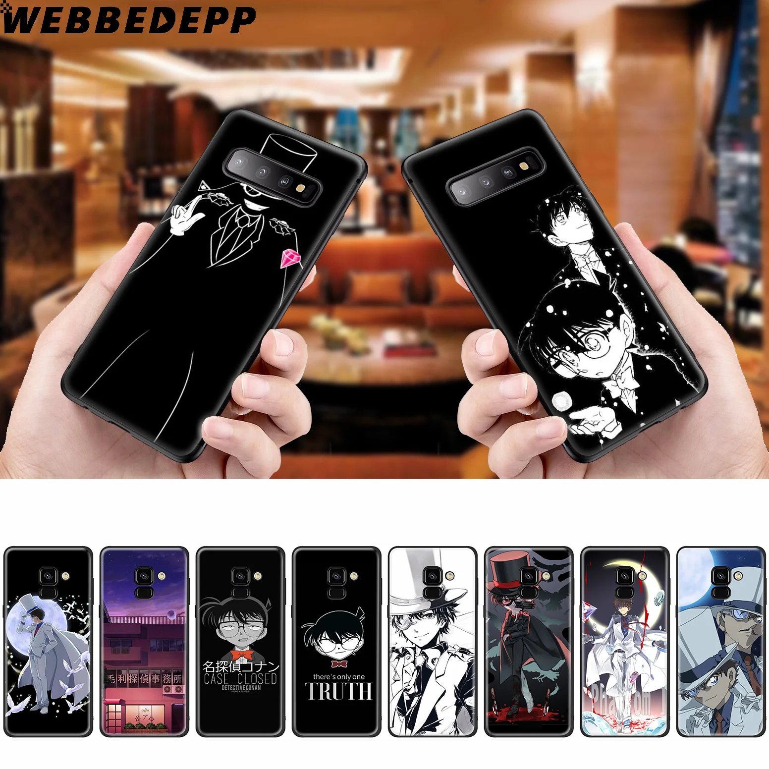 WEBBEDEPP Detective Conan Silicone Case for Samsung Galaxy A3 A5 A6 A7 A8 A9 A10 A20 A30 A40 A50 A70 M10 M20 M30 |