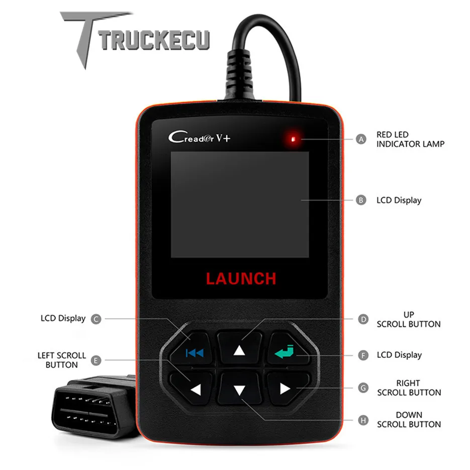 

Launch X431 Creader V+ OBD2 Fault Code Reader ODB2 Car Diagnostic Tool Auto Scanner Diesel Car Code Reader