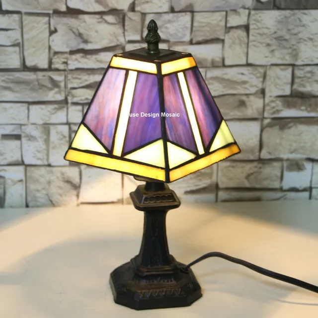Shipping Free Purple Art Deco Stained Gl Tiffany Lamps Small Shipping Free Purple Art Deco Stained Gl Tiffany Lamps Small Table Lamp Living Room Bedroom Studio Creative Gift