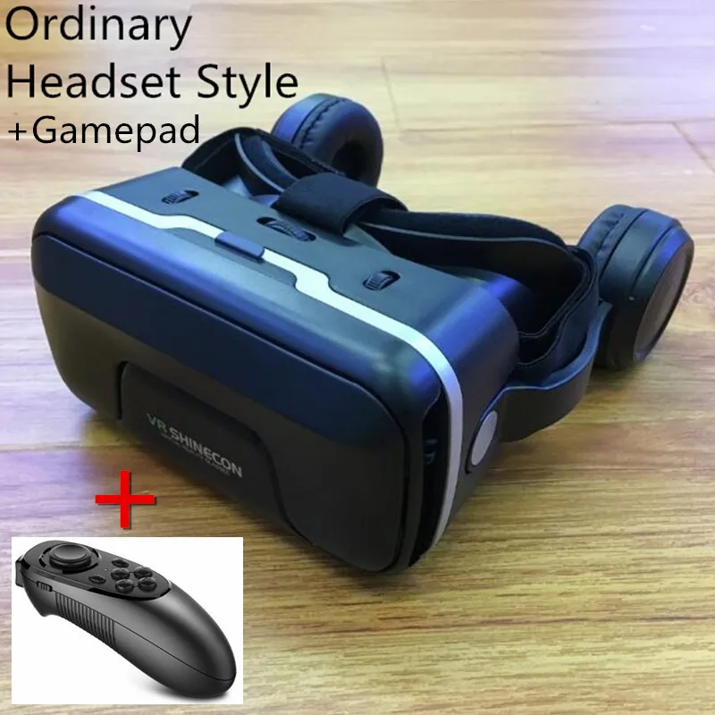 Estereofônico dos Auriculares do Cartão de vr Google da Caixa dos Vidros Virtual de vr Original para o Smartphone de Ios Balancim de Bluetooth 3d da Realidade Capacete Android - Image 5