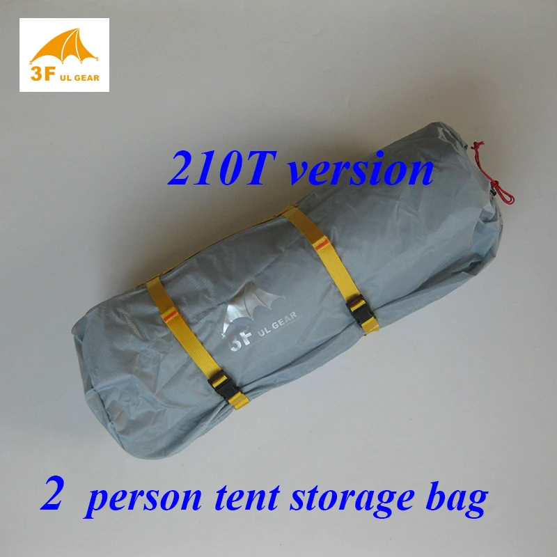 15d Silnylon/210 T pu высокое качество 3F шестерни 2 человек/3 человек 50*17*17 см Высокое качество хранения палатка сумка