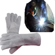 Махровые сварные перчатки TIG MIG AIG Spark перчатки шлифовальные барбекю машина ремонт рабочие перчатки китайские дешевые перчатки