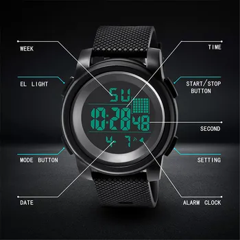 

Fashion High-End Men's 30M Waterproof Electronic Watch Series Men's Models quality quartz watch OUTDOOR Hiking sport best gift5