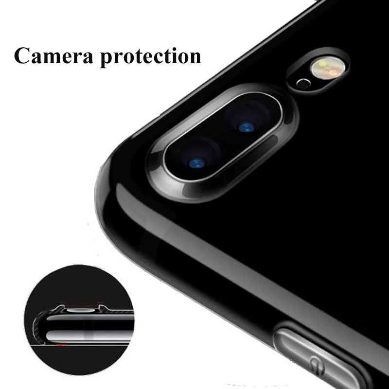 Сверхтонкий прозрачный силиконовый чехол для iPhone X 4 4s 5 5S SE 6 6s 7 8 Plus чехлы