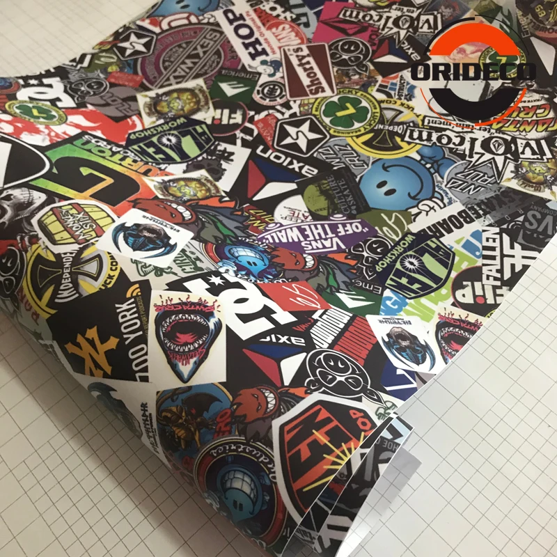 cartoon sticker bomb vinyl wraps 4
