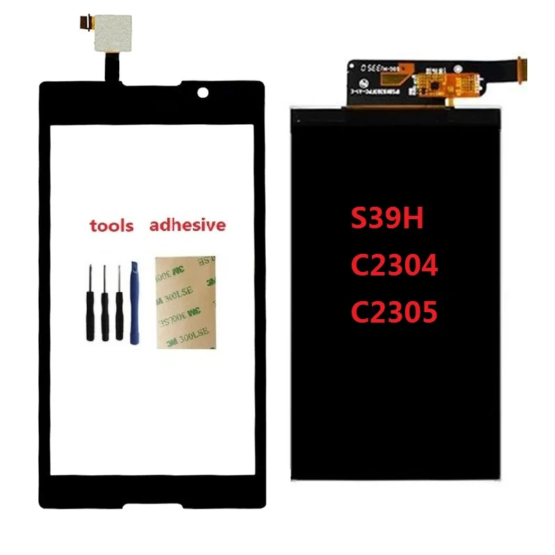 Дигитайзер сенсорного экрана для Sony Xperia C S39H C2304 C2305 ЖК-дисплей клей наборы |
