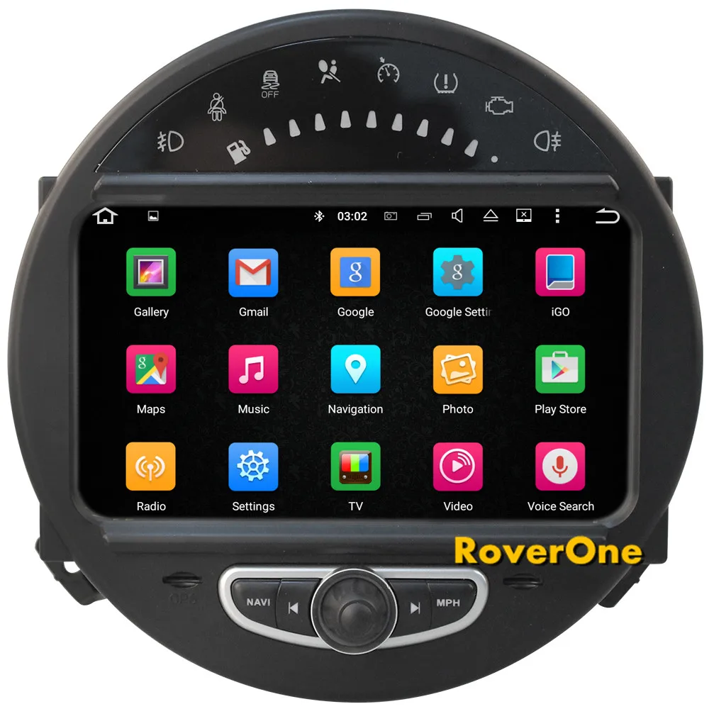 Best RoverOne Android 7.1 Car Multimedia Player For Mini Cooper 2006 - 2013 Autoradio Radio Stereo GPS Navigation Sat Navi Bluetooth 2