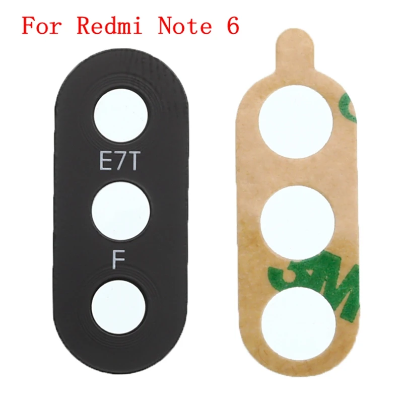 1 шт. задняя камера стеклянная крышка объектива для Xiaomi Redmi Note 2/3/4X/5/6/7/6pro/7pro для Redmi 6/6A/2 S/6pro с клеем - Цвет: for Redmi note 6