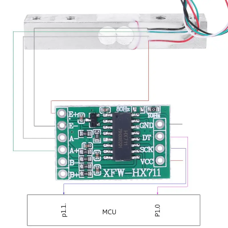 Тензодатчик 5 кг усилитель HX711 Breakout Цифровые портативные весы для кухни датчик веса AD Модуль взвешивания для Arduino Raspberry Pi