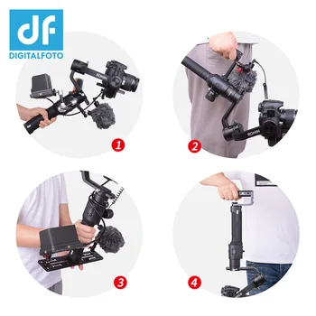 

DJI Ronin SC/ S Accessories Multi-angle expansion equipment 1/4 3/8 Thread mount LED monitor crane 2 Moza air2 AK2000 AK4000