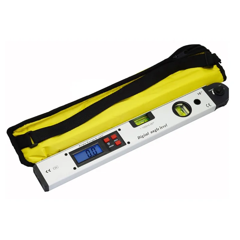  360 Degree Spirit Inclinometer Slope Tester Ruler Digital Protractor Angle Finder Meter Level Elect