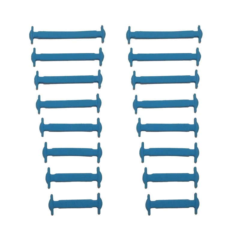 New T-type Creative Design Unisex Women Men Athletic Running No Tie Shoelaces Elastic Silicone Shoe Lace All Sneakers 16pcsset (4)