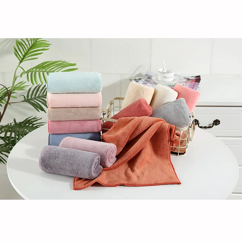 Coral Velvet Absorbent Bath Towels Face Towel Bath Soft Comfortable Towel Set 