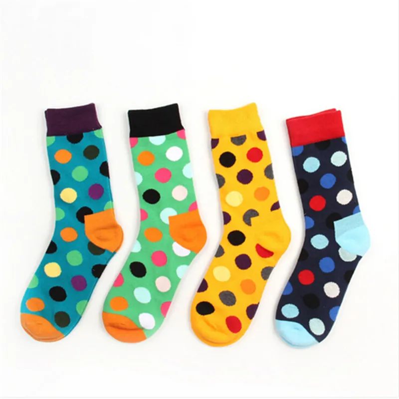 

Dot Cotton Comfort Sweet Lovers Men and Women Crew Socks