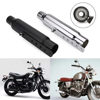 Universal Motorcycle Cafe Racer Exhaust Pipe Muffler Tail Tube Silencer For Harley Bobbers For Honda CRF230F CRF150F