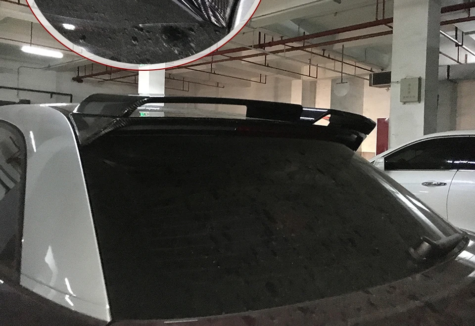 Углеродное волокно заднее крыло крыши задний спойлер крыло для Audi A1 8X PQ25 2 дверей 2010- автомобиль Средства для укладки волос