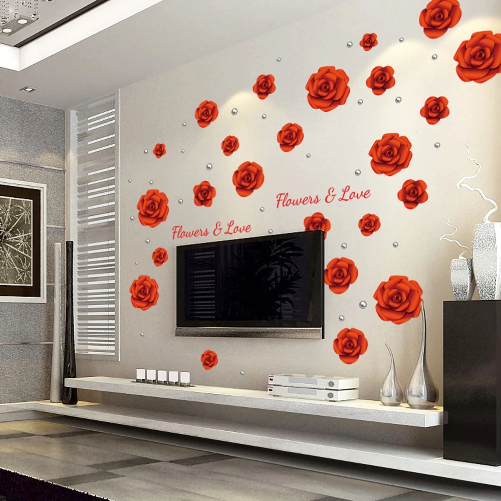 popular red rose wall decor-buy cheap red rose wall decor lots popular red rose wall decor-buy cheap red rose wall decor lots