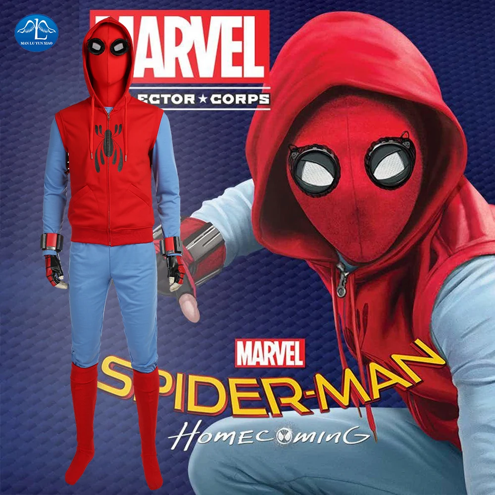 Spiderman Homecoming Cosplay Costume Tom Holland Costume Halloween Spiderman Costume For Men Full Set With Mask Custom Made Spiderman Homecoming Cosplay Costume Tom Holland Costume Halloween Spiderman Costume For Men Full Set With Mask Custom Made