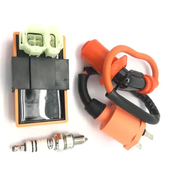 

New GY6 CDI & Ignition Coil & Racing Spark Plug 50cc 125cc 150cc Scooter ATV Quad