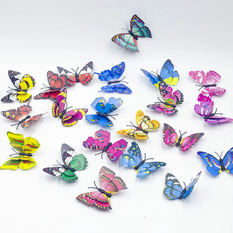 

Christmas Tree Decorations 6pcs Colorful 3D Simulation Butterfly Noel Ornaments Navidad Decorations for Home New Year 2020 Gifts
